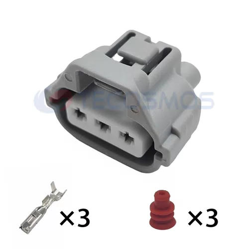 90980-11607 Waterproof 3-Pin Female Wire Harness for Car Headlights Copper Contact & ABS/Nylon Housing for Wire... - image 2